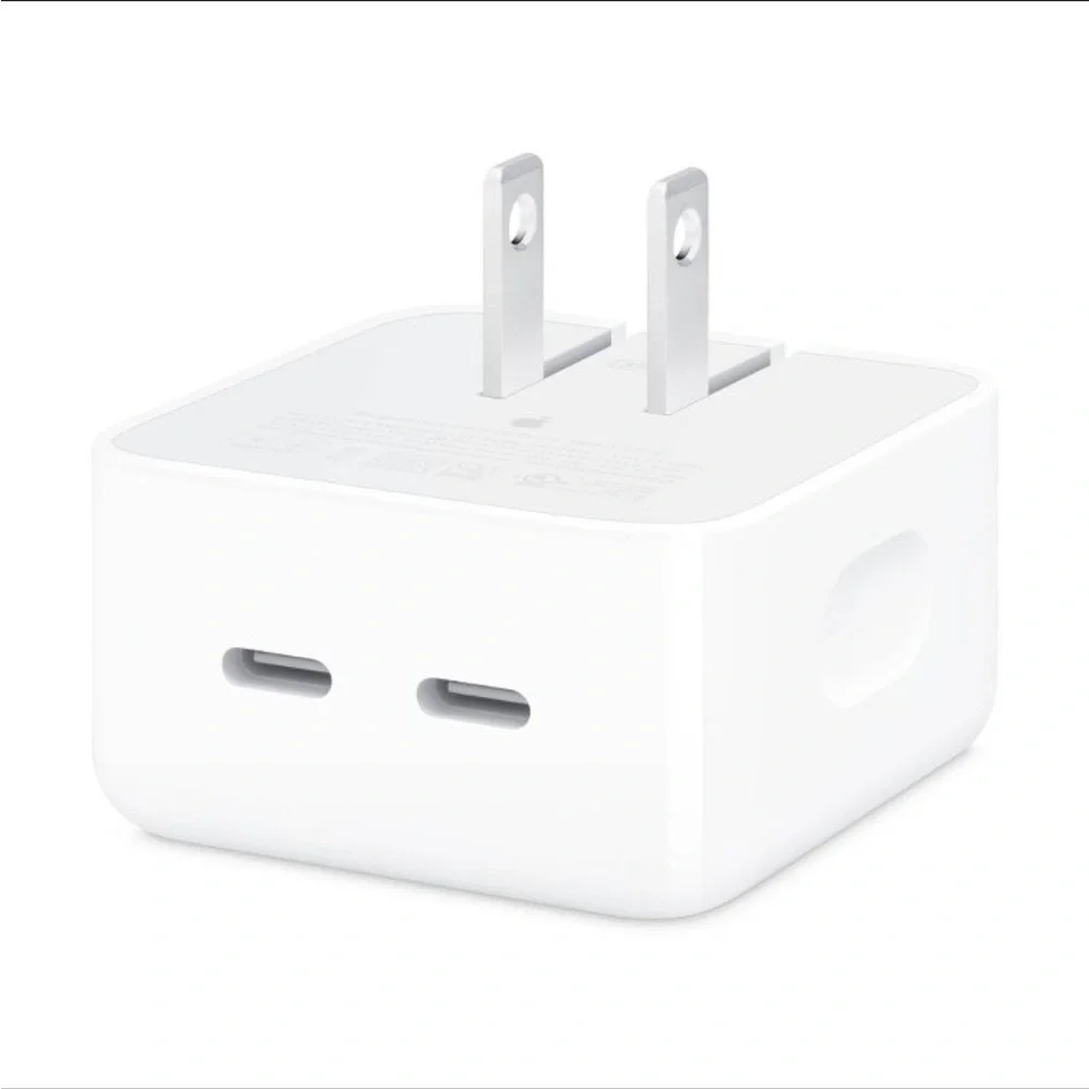 New in Box Apple 35W Dual USB-C Port Compact Power Adapter